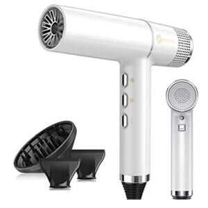 NWT White slopehill Hair Dryer Unique Brushless Motor Led Display Blow Dryer
